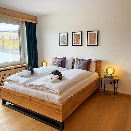 Daire Cresta Jagd, Holz, Aussicht, Parkplatz - Sb28 Saint-Moritz